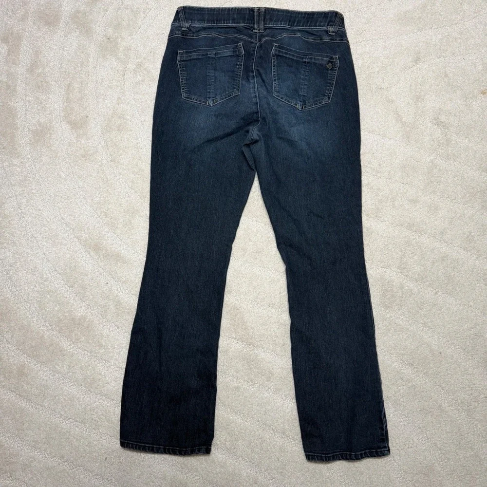 Democracy Ab solution Bootcut Jeans Dark Wash Women 14W Stretch Denim Indigo